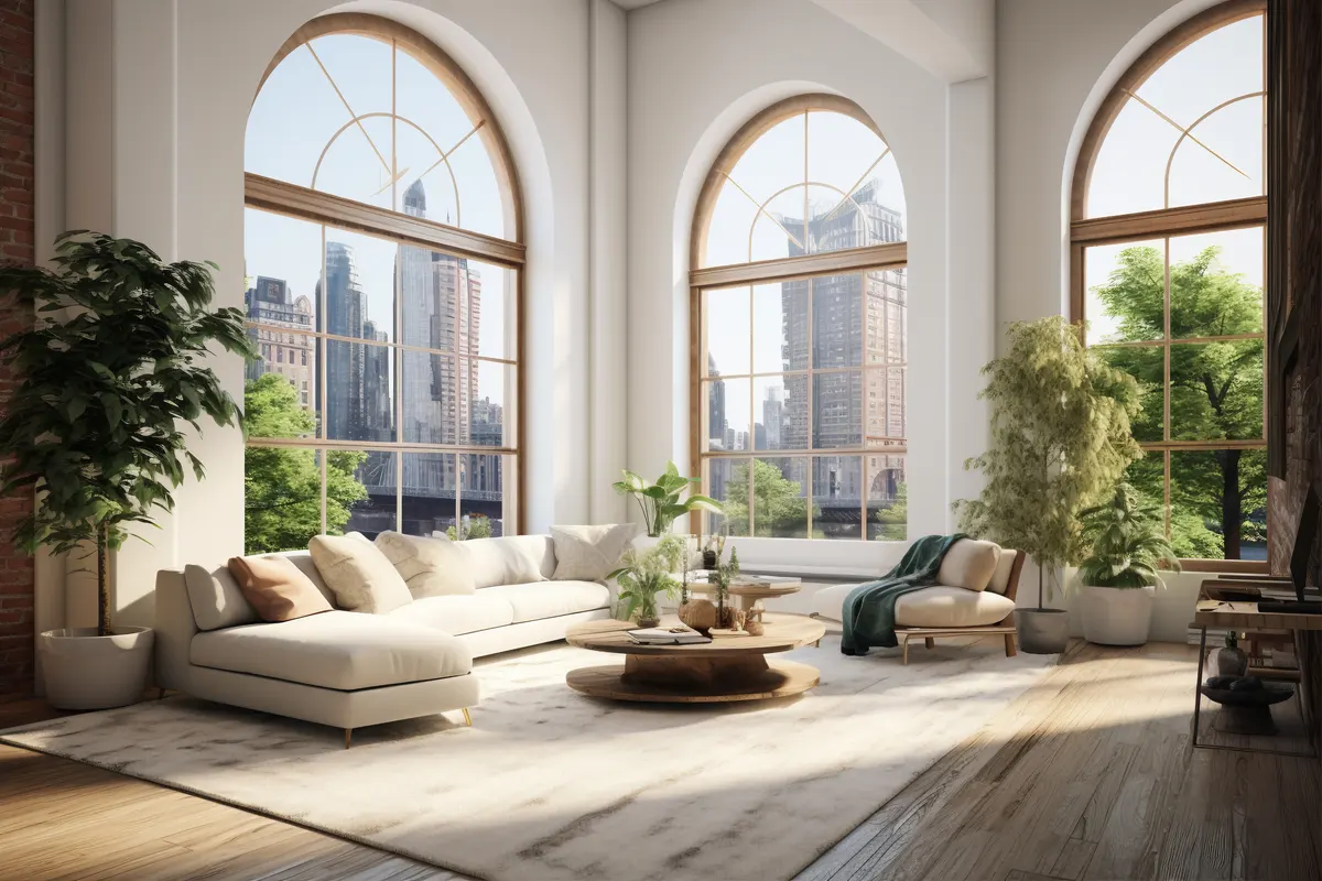 Natural light streaming through professionally installed windows